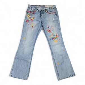 Express X2 Embroidered Jeans, excellent condition